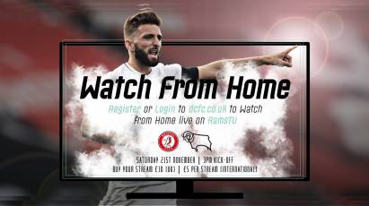 Watch From Home: Bristol City Vs Derby County - LIVE On RamsTV