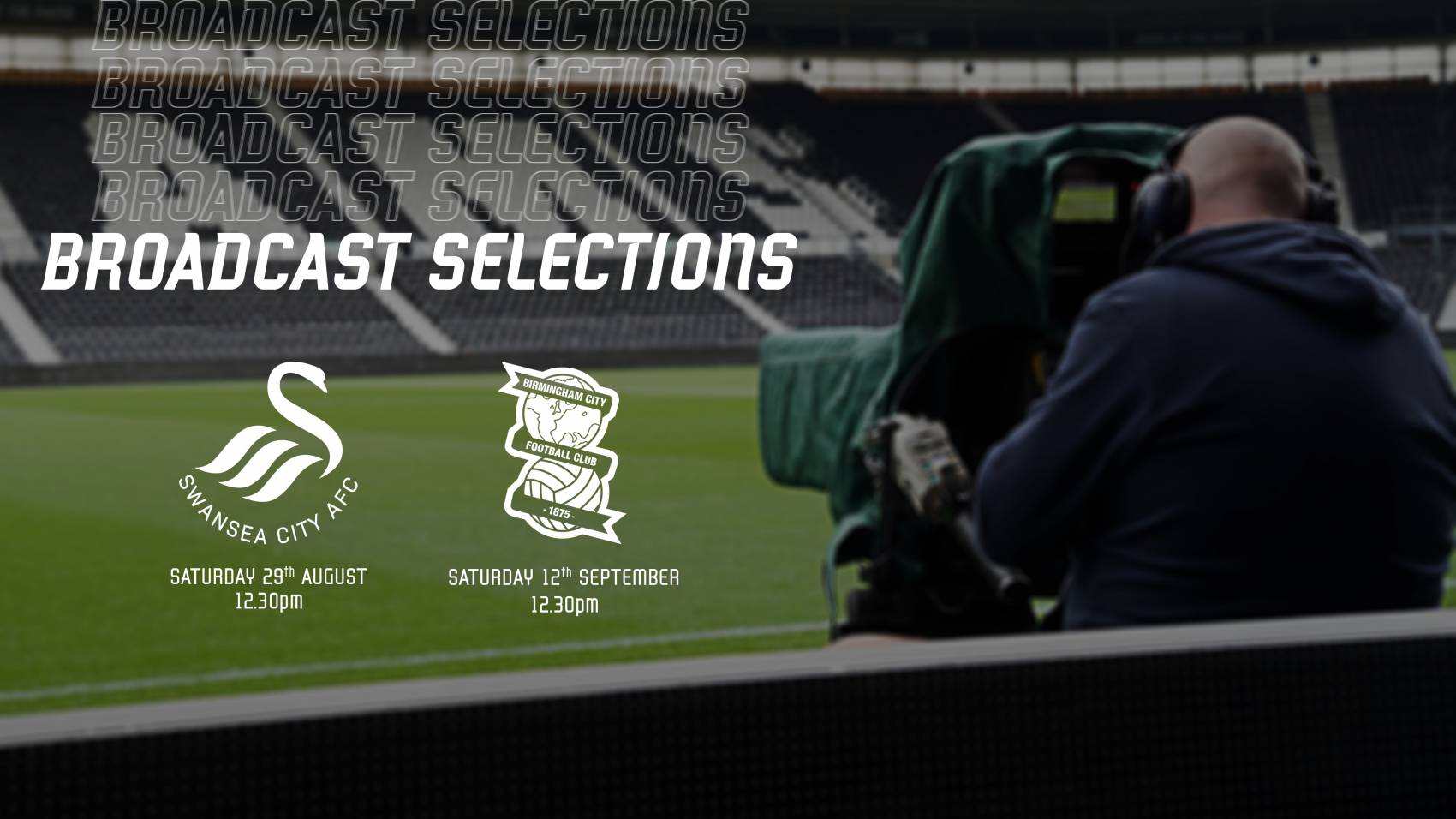 FIXTURE NEWS: Two Derby Home Matches Selected for Sky Sports Broadcast