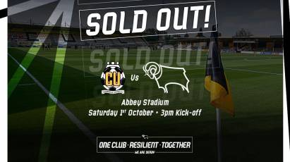 Cambridge United Away Tickets Sold Out