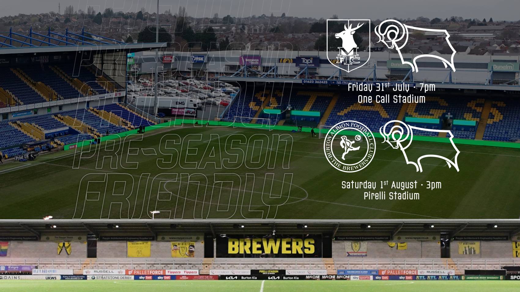 TICKETS: Mansfield Town and Burton Albion
