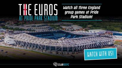 Enjoy England’s Euro 2024 Matches Live At Pride Park!