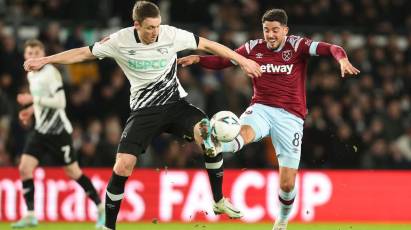 Match Action: Derby County 0-2 West Ham United