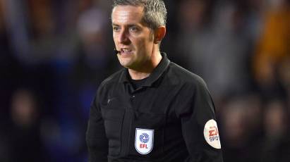 Bond To Take Charge Of Derby's Home Clash Against Coventry