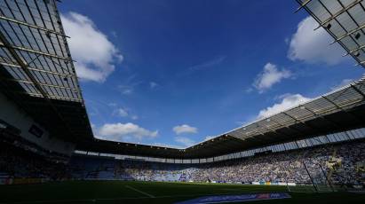 Pay On The Day Available For Rams Fans At Coventry