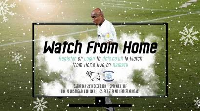 Watch From Home: Derby County Vs Preston North End LIVE On RamsTV