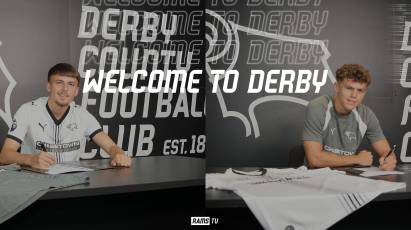 WELCOME TO DERBY: Academy Sign Kean Wren and Frankie Jones