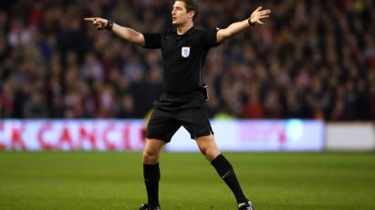 Jones To Take Charge Of Derby's Home Fixture Against Birmingham City