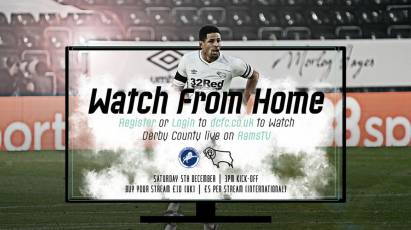 Watch From Home: Millwall Vs Derby County LIVE On RamsTV