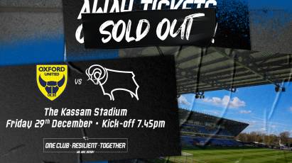 Oxford United Away Tickets Sold Out