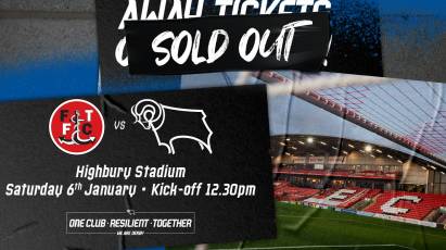 Fleetwood Town Away Tickets Sold Out