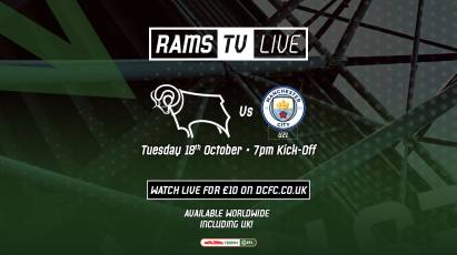 RamsTV Live: Derby County Vs Manchester City Under-21s - Papa Johns Trophy