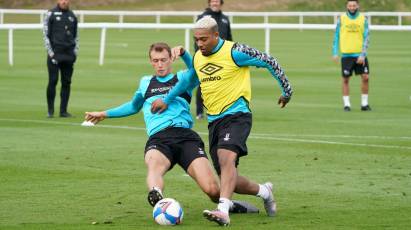 In Pictures: Rams Working Hard On The Training Pitch Ahead Of Norwich City Clash