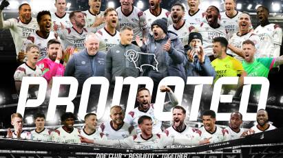 Derby County Promoted Back To The Sky Bet Championship!