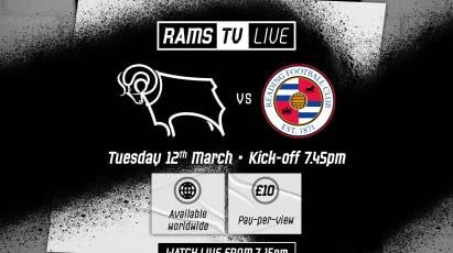 RamsTV Live: Derby County Vs Reading