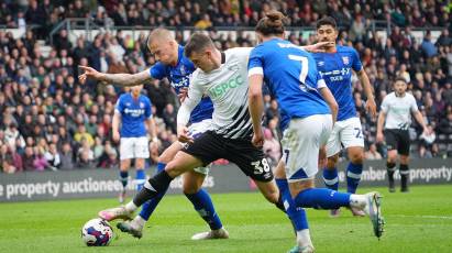 Match Action: Derby County 0-2 Ipswich Town