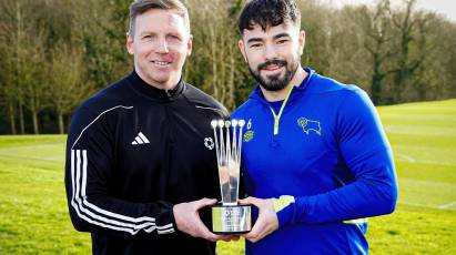 Cashin Presented With December PFA Fans' Player Of The Month Award Trophy