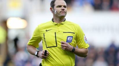 Linington Appointed To Take Charge Of Rams’ Clash At Cardiff City